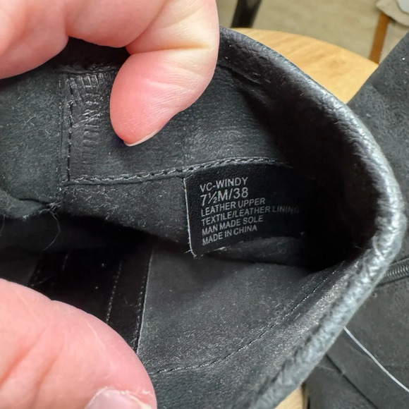 Vince Camuto black boots with gold accents - Picture 8 of 8